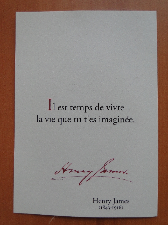 il est temps de vivre la vie